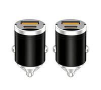 2 Pack Cargador Coche Carga Rápida, Cargador De Coche, USB C Cargador Mechero, 30W Adaptadore de Encendedor de Carga Rápida Tipo C, Compatible con 17 16 15, S25 S23, Pad