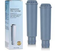 2 Pack Cartuchos de Filtro de Agua para Cafetera Cartuchos de Filtración de Café para El Sabor Perfecto Del Café Espresso Recambio Filtros De Agua Para Krups Claris F088 Precise Tamp