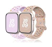 2 Pack Correa para Apple Watch 45mm 40mm 44mm 42mm 46mm 49mm 41mm 38mm,Band Silicona para Apple Watch Series10 9 8 7 6 5 4 3 SE Ultra 2/1 Nike Reloj Pulsera iWatch Band,Correas Deportiva Hombre/Mujer
