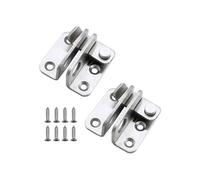 2-pack door lock for right-handed people, small anti-theft bracket made of stainless steel with VHV