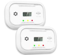2-Pack ELRO FC5003 Detectores de Monóxido de Carbono | Alimentados por Batería | Sensor de 10 Años | Pantalla LCD | Blanco | 2 Unidades