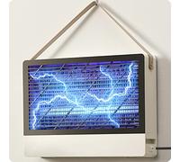 2-Pack Espectro Hibrido Silencioso Lampara Antimosquitos Electrico Interior, Mata Mosquitos Electrico Matamoscas Electrico Mata Moscas Electrica Atrapa Moscas Anti Insectos con 4 Bombillas de Recambio