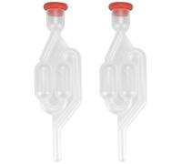 2-Pack Fermentation Bung and Exhaust Valve Kit for Home Wine Brewing