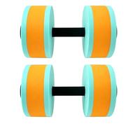 2 Pack Foam Water Dumbbells | Aquatic Exercise | Unisex | EVA Foam Pool Weights | Water Aerobics, Pool Workouts, Fitness Training | Men, Women, Swimming Pool