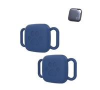 2 Pack Funda de silicona para UGREEN FineTrack Anti-Lost GPS Pet Tracker, daunke impermeable y resistente a arañazos y lavable, compatible con collares de perro/gato, accesorio de localizador portátil