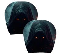 2 Pack Ghost & Car Headrest Covers, Spooky Horror