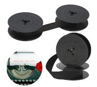 2 Pack GR4 Cinta de Máquina de Escribir de Nylon, Cinta de Color Negro Tinta Maquina de Escribir Paquete de Repuesto para Máquina de Escribi Compatible con Olivetti Livetti 7 Metros