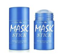 2 Pack Green Mask Stick, Máscara de Té Verde,Green Tea Cleansing Mask,Mascarilla Te Verde para Limpieza Profunda,Masque Stick hidratante eficaz,Azul