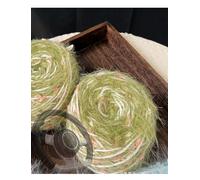 2 Pack Hand Knitted Steering Wheel Cover, Winter Car Steering Grip, Cozy DIY Car Accessory for Women, Cold Weather Driving Comfort(Light Green,50g)