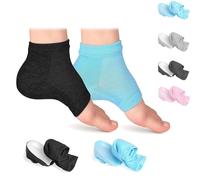 2-Pack Height Max Socks, Height Increase Socks, Invisible Silicone Shoe Lift Heel Pads, Fully Wrapped Inserts Increase Insoles Breathable Socks Soles for Height Insoles, Shoe Insert (F,3.5cm)