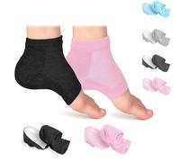 2-Pack Height Max Socks, Height Increase Socks, Invisible Silicone Shoe Lift Heel Pads, Fully Wrapped Inserts Increase Insoles Breathable Socks Soles for Height Insoles, Shoe Insert (D,2.5cm)