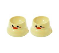 2 Pack High Foot Protecting Cervical Spine Bowl Hermoso Plato Mejorado para Gatos Inclinados para Posturas de Alimentación Saludables Senior Cats Care Dish
