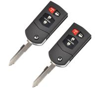 2-Pack HQRP Plegable Clave Remoto Estuche 4 Botones para Mazda CX7 CX9 MX5 RX8