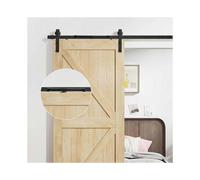 2-Pack Hydraulic Barn Door Soft-Close Track System with Anti-Pinch Safety Design