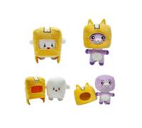 2 Pack Lankybox Plush Toy Removable Cartoon Stuffed Doll Boxy Foxy Pillow Kids Gift