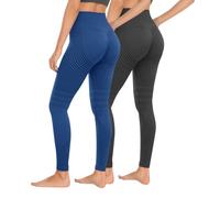 2 Pack Leggings 3D Anticelulíticos Mujer,Leggings Anticelulitis 3D Compresión Lipedema,Leggins Anti Celulitis Deportivos Push Up, Mallas Anticelulitis Mujer Reductores Lipedema