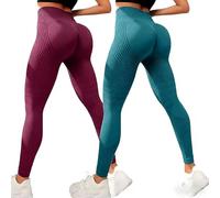 2 Pack Leggins Anticelulíticos Mujer,Leggings Anticelulitis 3D Compresión Lipedema,Leggins Anti Celulitis Deportivos Push Up, Mallas Anticelulitis Mujer Reductores Lipedema