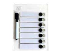 2 Pack Magnetic Dry Erase List Board - Full Magnet Notepads With Pen Holder