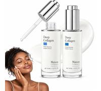 2 Pack Maison Deep Collagen Serum with Hyaluronic Acid & Vitamin E | Lightweight collagen serum helps hydrate and support plumper, smoother-looking skin with a soft, non-greasy finish.