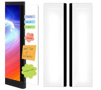 2 Pack Monitor Message Board Acrylic - 28x7.5x0.2cm 90g Side Clip Note Pad - Computer Desktop Memo Reminder - Office Side Mount Sticky Notes