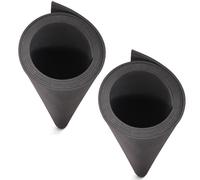 2-Pack Negra Goma EVA 2mm, MEARCOOH 150cm*90cm Grande Cosplay Espuma EVA, Rollo Goma EVA Densidad 86kg/m3 para Cosplay, Manualidades, Proyectos DIY (2PCS 2mm Negra)