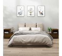 2 Pack Night Stands Pine Wood Honey Brown 60x34x51 cm with Drawer & Shelf, Rustic Bedside Tables for Bedroom Storage, Sturdy Surface for Decor, Left/Right Assembly Option