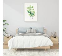 2 Pack Night Stands Sonoma Oak Color 40x39x40 cm with Storage Door, Bedside Table with Smooth Surface, Easy to Clean, Multi-Functional for Living Room Bedroom