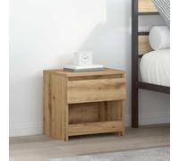 2 Pack Night Stands with Drawer, Engineered Wood Bedside Table, Artisan Oak Finish, Modern Side Table for Bedroom Living Room, 40x30x39cm, Sturdy & Spacious Storage