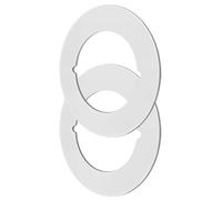 2-Pack No-Drill Door Handle Reinforcement Plate - Round Repair Back Platë For Latch Scar Cover | Thickened Lock Fixing Platê For Bedroom Door | Easy Install, Covers Damage