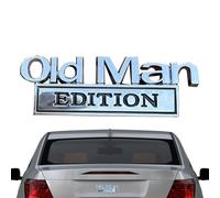 2 Pack Old Man Edition Car Badge, Old Man Edition 3D Emblem,Premium Rust Proof Alloy, Easy Peel & Stick Installation,Funny Nameplate Decal For Side,Tailgate,Bumper,Weatherproof Nameplate Decal