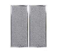 2 Pack para filtro Grasa Horno Microondas Compatible para ge Silver | Dimensiones exactas 12.9x5.75x0.1 pulg, para ajuste perfecto para modelo para ge, evita fugas de aire, instalación rápida