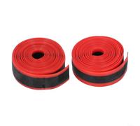 2-Pack para tpu Bike Tire Liner 700C 23mm Puncture Guard 2-Pack | 23mm width fits 700C road bikes, blocks nails and glass, extends inner tube life, simple installation(Red 34mm*1.0*2300mm)