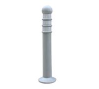 2 Pack Parking Bollard Post，31.5" Reflective Safety Posts,Heavy Duty Barrier for Garage, Warehouse & Traffic Areas(Gray)