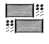 2 Pack Red de Almacenamiento, Red de Bolso Coche,45X25CM, Bolsa de Organizador Tronco de Coche Redes, Malla de Vehículo Gran Capacidad Pocket Organizer para Camión, Coche, SUV, Barco, Casa (estilo1)