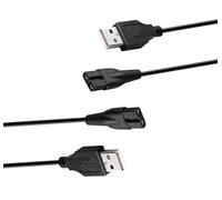 2 Pack | Repuesto Cargador 3,5V Cable de Carga 1,8 Metros Compatible con Cortadora de Pelo Wahl Color Pro 9649 Cordless Hair Clipper
