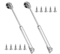2 Pack Resorte de gas, 150N / 33lb / 15KG, Amortiguador de gas, Amortiguadores de gas, Bisagras de cierre suave, Bisagras de caja de juguetes, Soportes de elevación, Soporte de