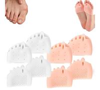 2 Pack Separador Dedos Pie De Silicona, Transpirables Y Suaves,Separadores De Dedos De Los Pies Para Relajarte,Corrector Dedos Pies Dedo Del Pie Espaciador Superposición Para Hombres Y Mujeres