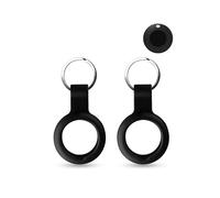 2 Pack Silikonhülle für Lifemate Life Tag Anti-Loss Tracker, daunke Full Protection Cover (geeignet für ältere Menschen, Haustiere Rucksack, Gepäckck, Kinder, Schlüssel) Kratzfeste,schwarz