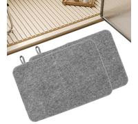 2-Pack Soft Felt Sauna Mats, Steam Room and Bath Accessories, Water