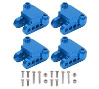 2 Pack Soporte Inferior de Amortiguador en Aluminio para Eje Delantero y Trasero RC Compatible con LOSI 18 LMT SOLID AXLE Truck (Azul)