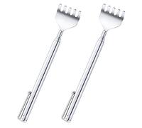 2 pack stainless steel back scratcher portable and retractable tickler tool Scratcher