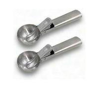 2 Pack Stainless Steel Ice Cream Scoop - Solid Metal Ice Cream Spoon for Frozen Treats