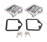 2 Pack T Handle Tool Box Lock Folding Stainless Steel For Multiple Applications High Strength Material With Blue Zinc Coating Suitable For Electrical Cabinets Toolboxes RVs Trucks