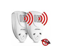 2-pack ultrasonic bat repellent, effective within 72 hours, EU plug, best-before date