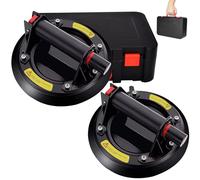 2 Pack Ventosa de vidrio de 8 pulgadas ventosas resistente, Ventosa para levantar vidrios grandes, herramientas pesadas, elevador industrial para reemplazar parabrisas, azulejos, granito, material.
