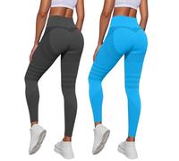 2 Pack Viva Cuerpo Leggings 3D Anticelulíticos Mujer,Leggings Anticelulitis 3D Compresión Lipedema,Leggins Anti Celulitis Deportivos Push Up, Mallas Anticelulitis Mujer Reductores Lipedema