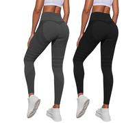 2 Pack Viva Cuerpo Leggings 3D Anticelulíticos Mujer,Leggings Anticelulitis 3D Compresión Reductores Lipedema,Leggins Anti Celulitis Deportivos Push Up, Mallas Anticelulitis Mujer Reductores Lipedema