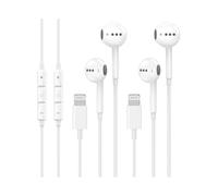 2 Pack Wired Headphones for iPhone Earbuds with Built-in Microphone & Volume Control Nosie Reduction Earphones Headsets Compatible with iPhone 14 13 1