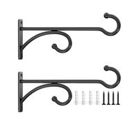 2 Packs Metal Plant Hangers - Plant Hanger Hook Outdoor Indoor, Planter Hooks For Hanging Plants, Outdoor Hanging Basket Brackets, For Flower Pots, Baskets, Wind Chimes, Bird Feeders,
