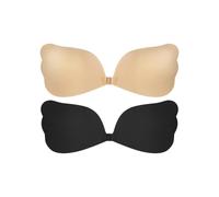2 Pairs Adhesive Bra, Strapless and Backless Self-Adhesive Bra with Invisible Cups, Women's Dresses, Nipple Covers